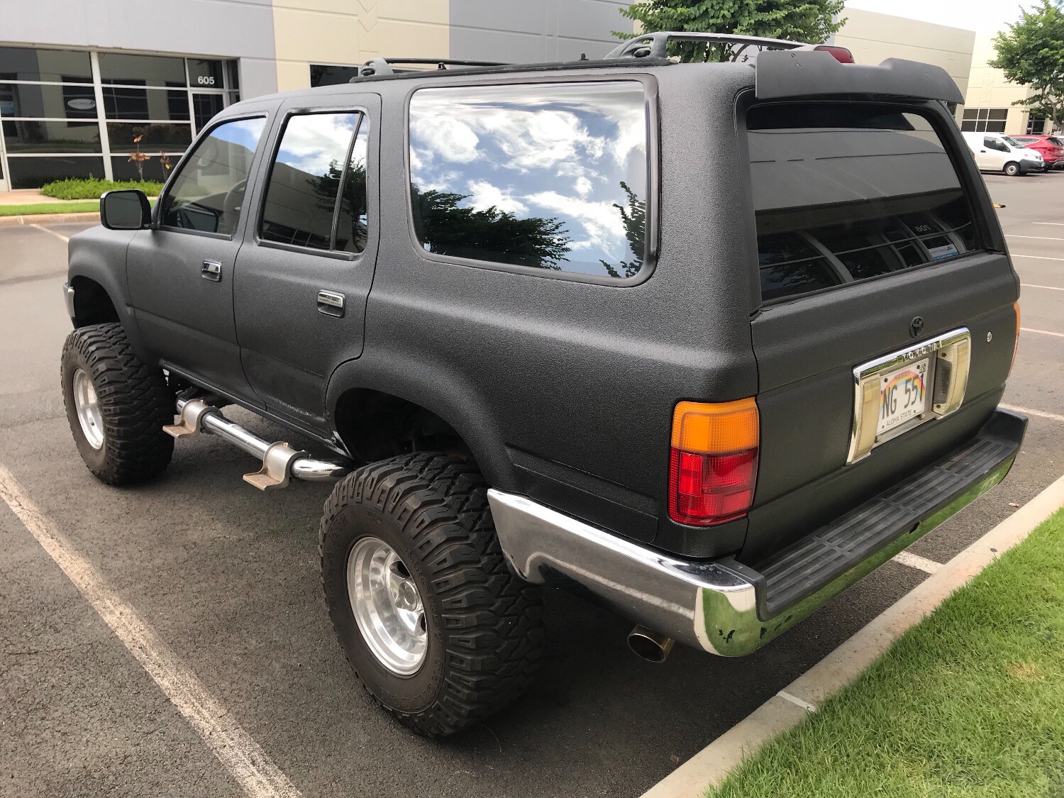 Black SUV with mag wheels